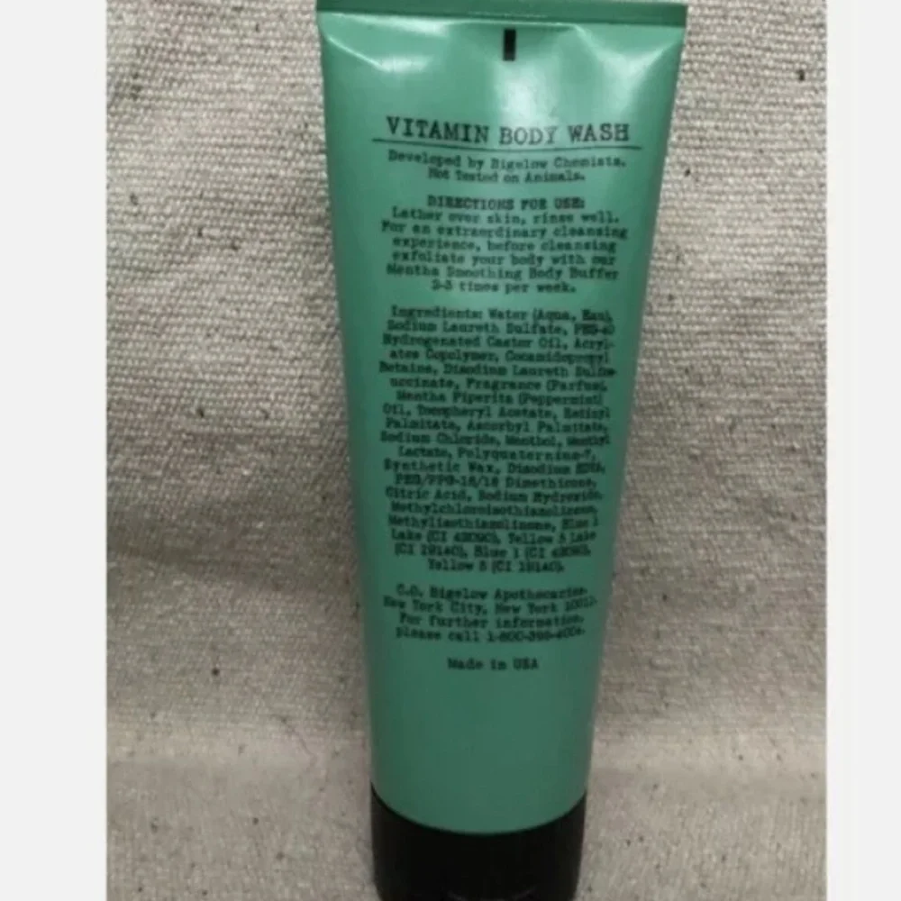 Bath & Body Works C.O. Bigelow Mentha Peppermint Vitamin Shower Body Wash 8 oz